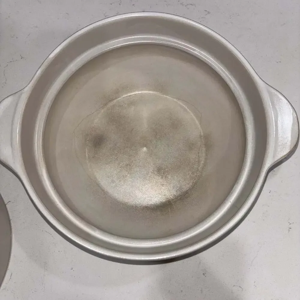 Banko Ware Donabe Clay Earthen Pot with Floral Motif